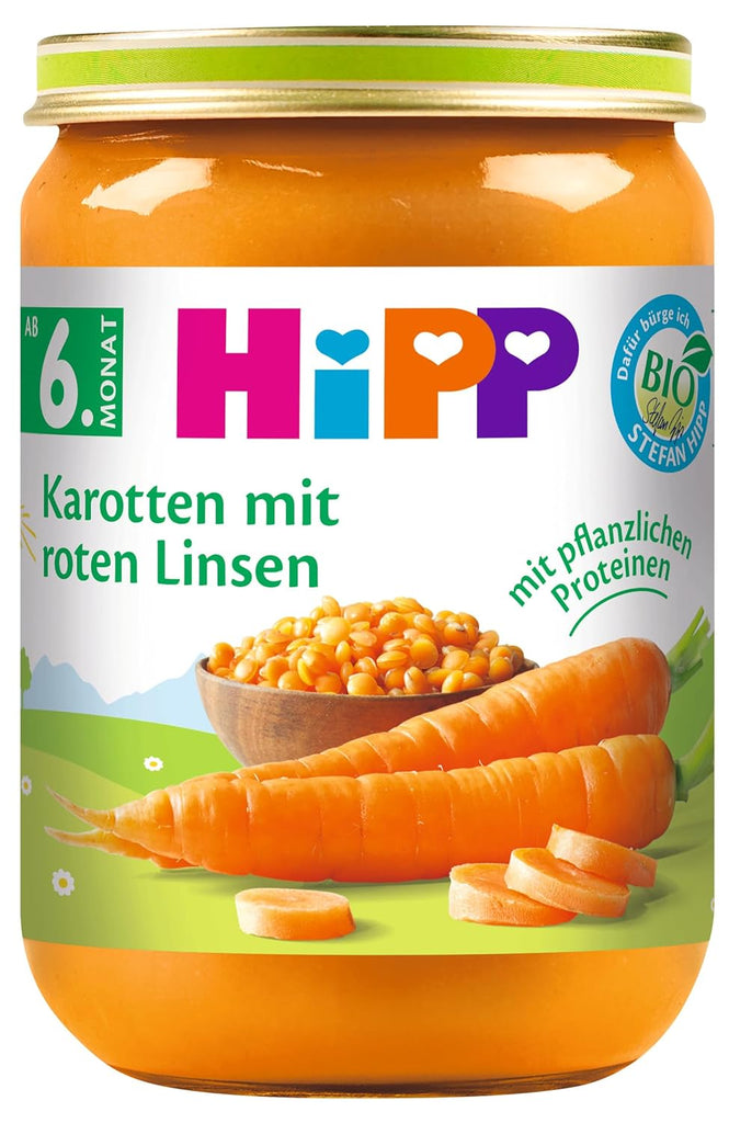 Hipp Organic Vegetables, piure din legume, pachet de 6 x 125 grame sau 6 x 190 grame