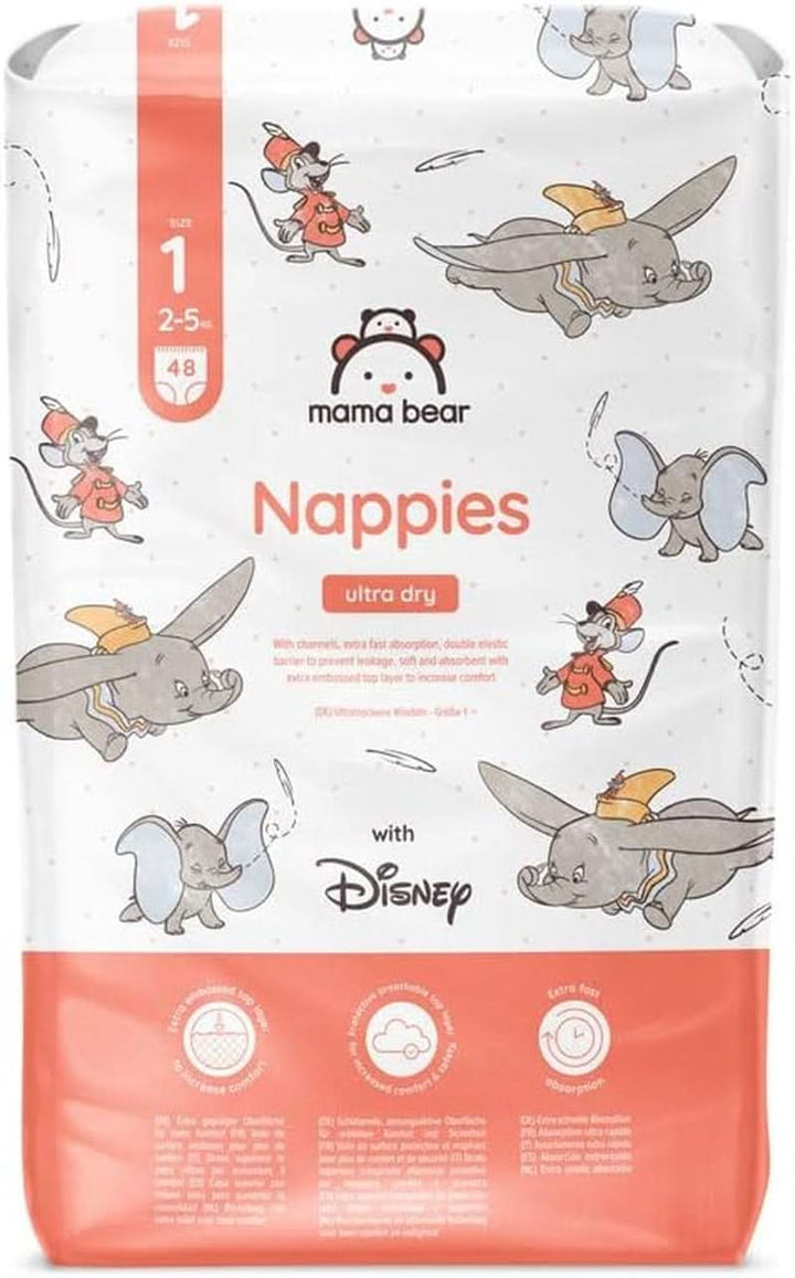 Scutece Mama Bear Disney Ultra Dry mărimea 4 (8-14 kg), alb, 84 bucăți (1 pachet)