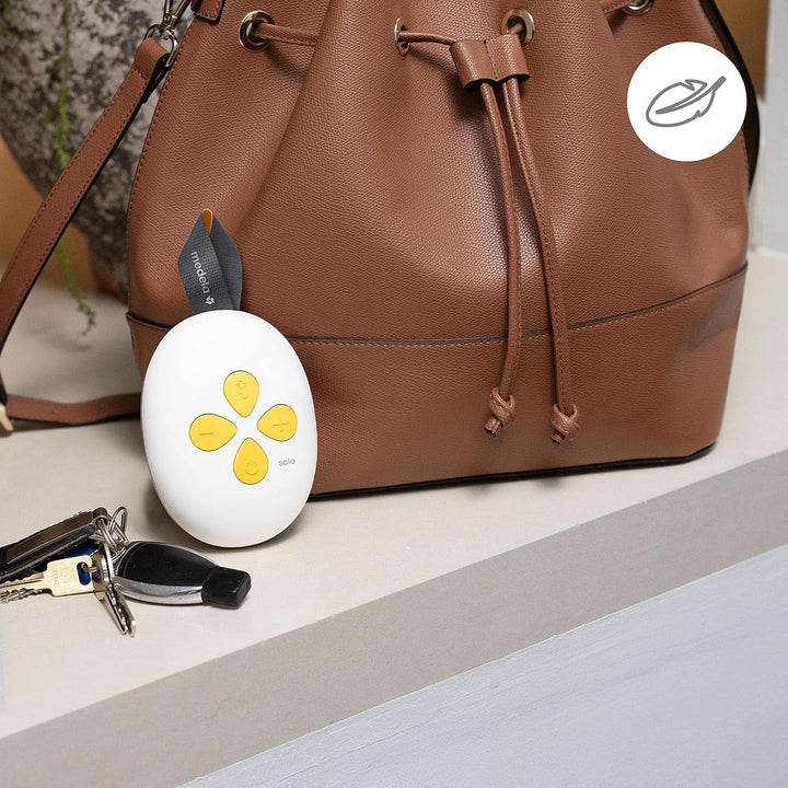 Medela Solo Elektrische Milchpumpe, Spürbar Leiser, Wiederaufladbar Über USB, Mit Personalfit Flex Trichter Und 2-Phasen-Extraktionstechnologie: Medela