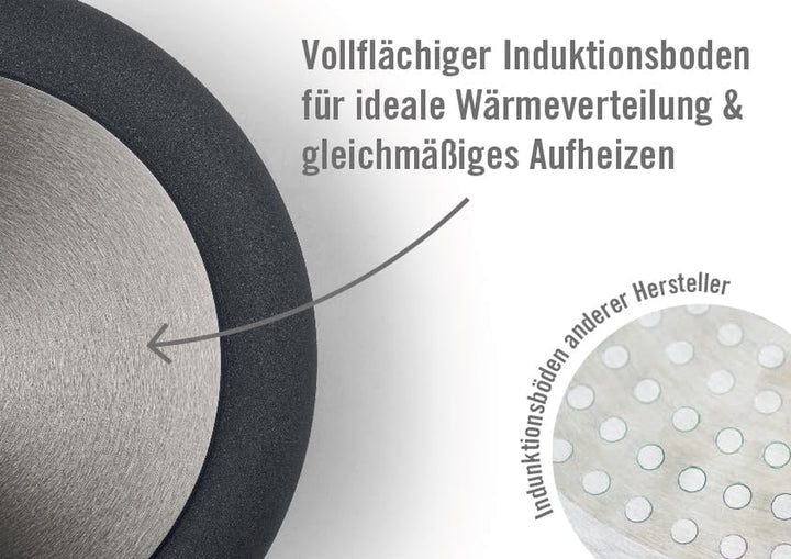 Woll Nowo Titanium Kasserolle - Induktiv -, Ø 32 Cm, 8 Cm Hoch, 5.5 Liter, Mit 2 Seitengriffen - Geeignet Für Alle Herdarten