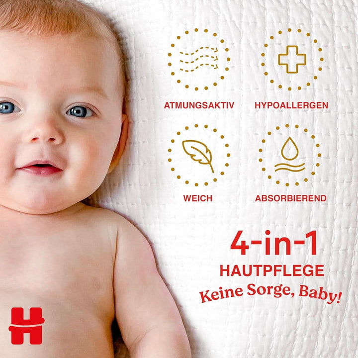 Huggies Babywindeln Für Neugeborene Newborn Größe 1, 100 Windeln (2X50), Halb-Monatsbox