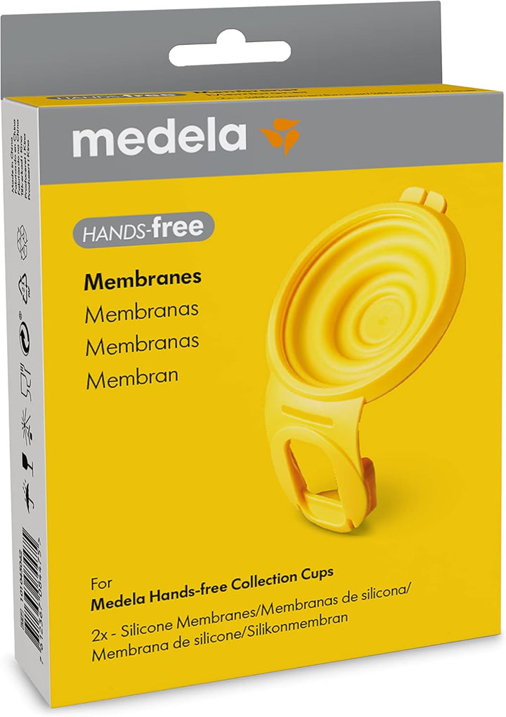 Medela Freisprechmembranen, 2X Siliziummembranen, Medela Freisprechpumpe Zubehör, Freisprecheinrichtung Auffangbecher Zubehör