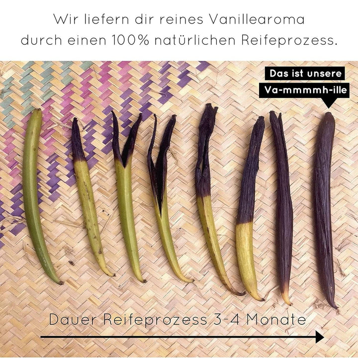 Pulbere de vanilie premium din boabe de vanilie reale, naturală, fără zahăr, fără aditivi, Fairtrade, vegană (40G fără cutie) De la Vanilla Campaign®