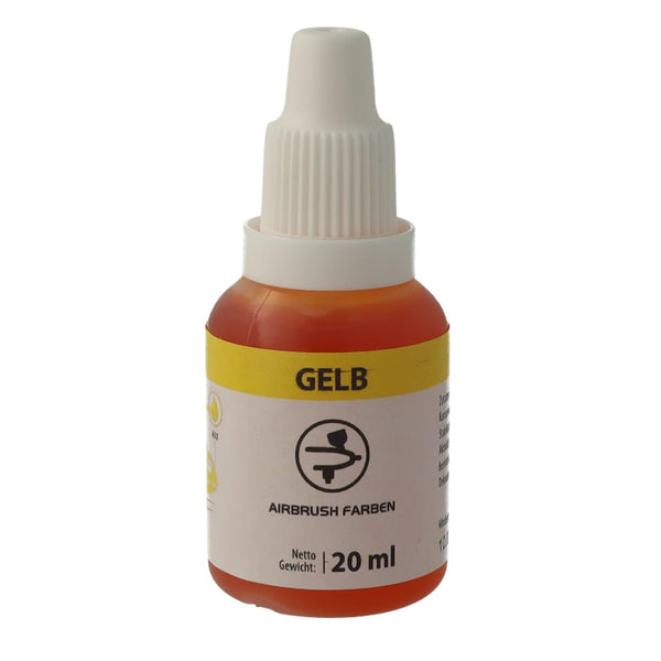 Bakeryteam Airbrush Lebensmittelfarbe Gelb/Yellow 20Ml