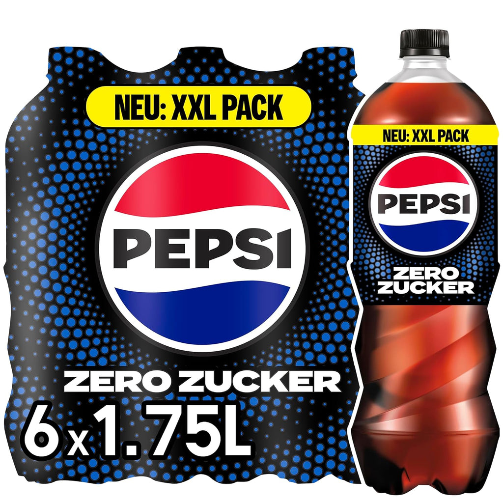 Pepsi Zero Sugar, Băutura răcoritoare fără zahăr de la Pepsi, fără calorii, set 6 x 1,75 litri