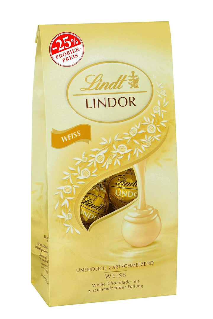 Lindt Schokolade LINDOR Kugeln Double Chocolate, Promotion | 137 G Beutel | Circa 10 Kugeln Vollmilchschokolade Mit Zartschmelzender Füllung | Pralinen-Geschenk | Schokoladen-Geschenk