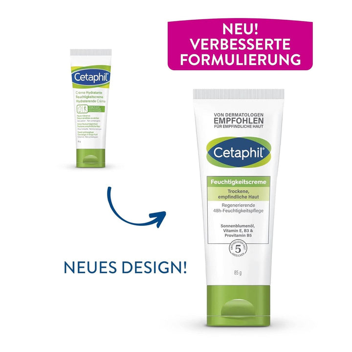 Cetaphil Cremă hidratantă pentru piele uscată, sensibilă, 85 ml