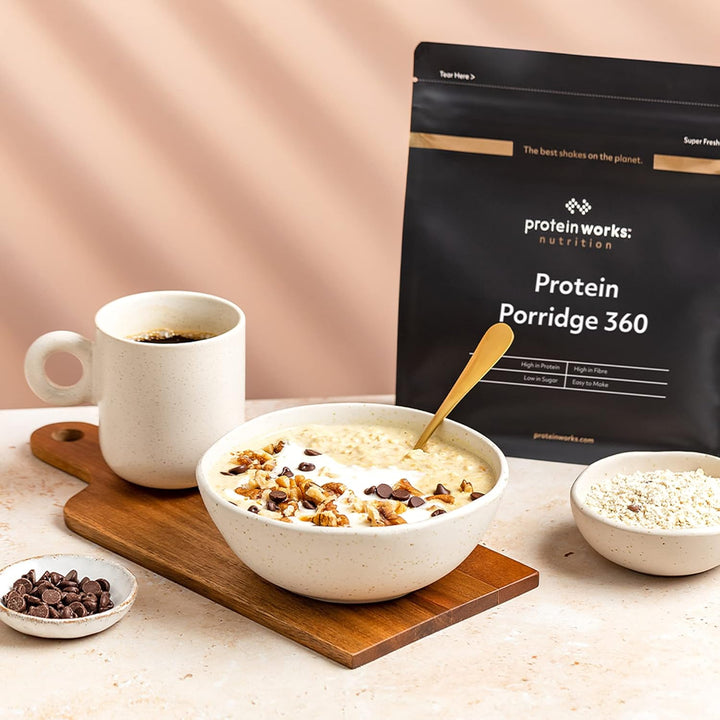 Protein Works - Protein Porridge 360 | Mit Zusätzlichen Vitaminen & Mineralien | Proteinreiches Frühstück | Kalorienarme Haferflocken | 13 Servings | Natürlich | 1Kg