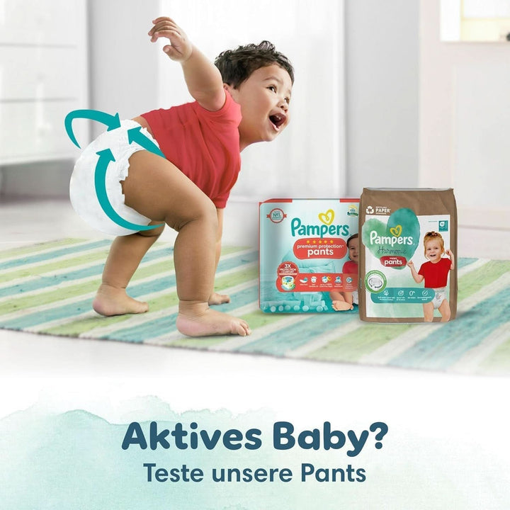 Pampers Baby Windeln Größe 5 (11-16Kg) Harmonie, SPARPACKUNG Mit Doppelter Monatsbox, Sanfter Hautschutz Und Pflanzenbasierte Inhaltsstoffe, 304 Stück