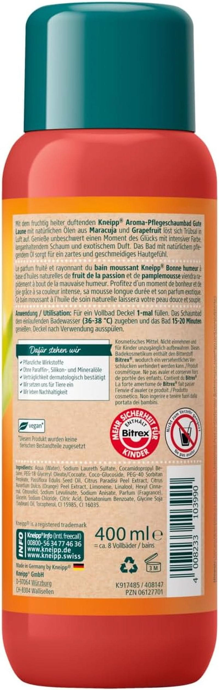 Kneipp Aroma, aditiv baie spumă aromatică Good Mood, 400 ml