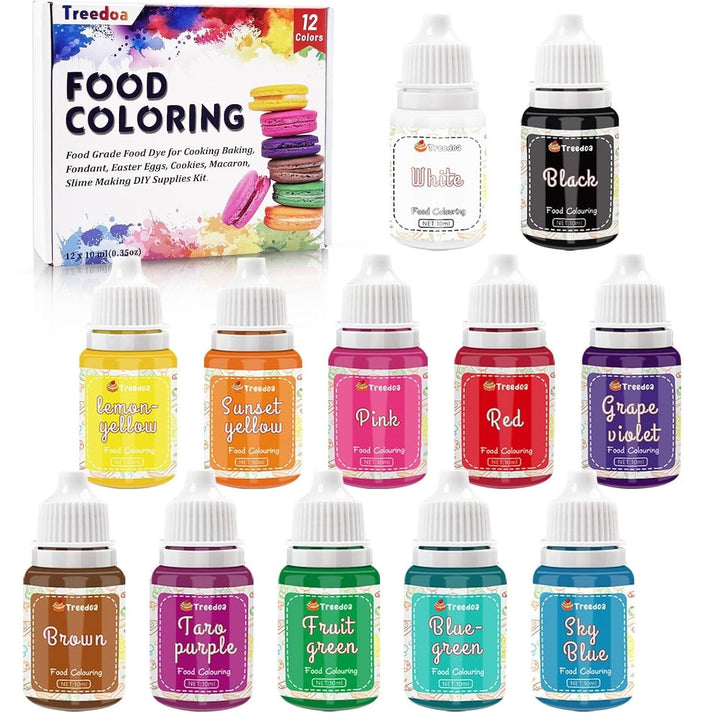 Set 12 coloranti alimentari lichizi, 10 ml