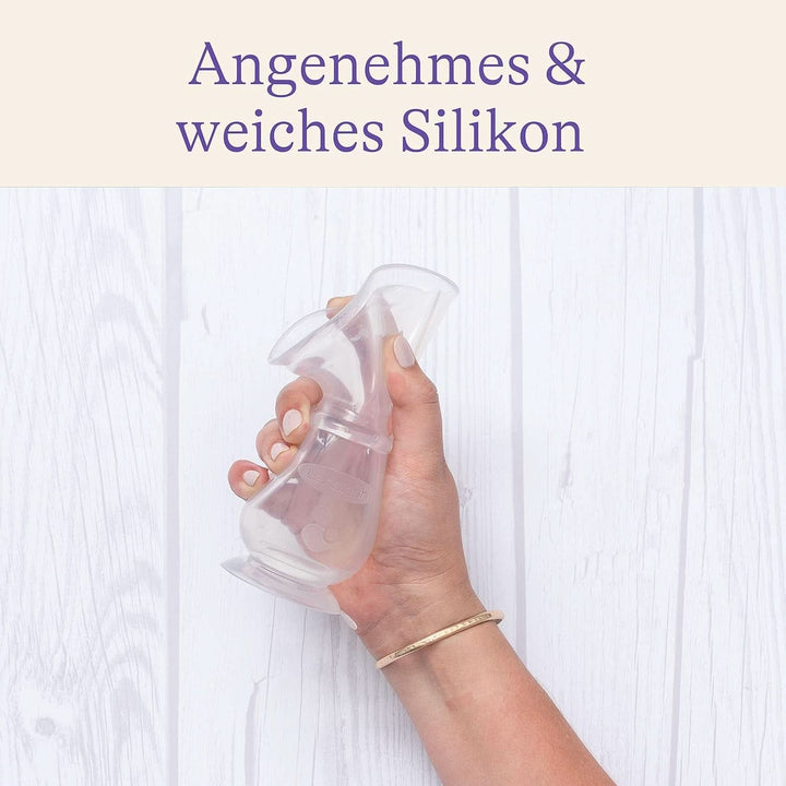 Lansinoh Silikon Milchpumpe & Muttermilchauffänger - Angenehmes & Extrem Weiches Silikon - Rettet Jeden Tropfen Muttermilch - Alternative Zu Milchauffangschalen, 1 Stück (1Er Pack)