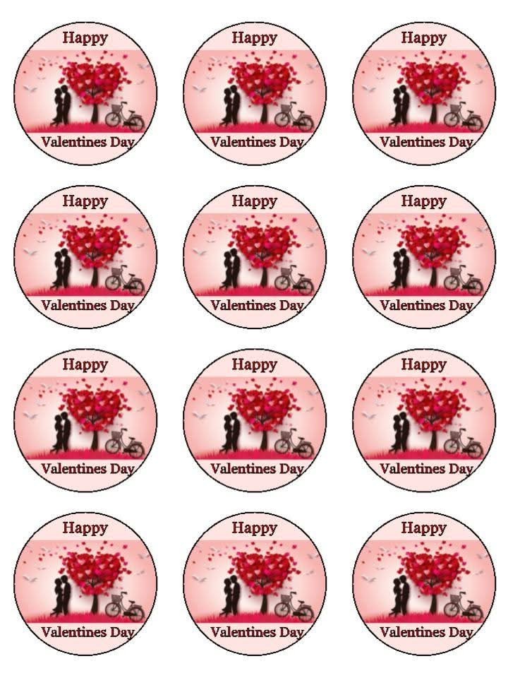 Imagine comestibila, vafa, format A4, Valentine's Day - Nati Shop