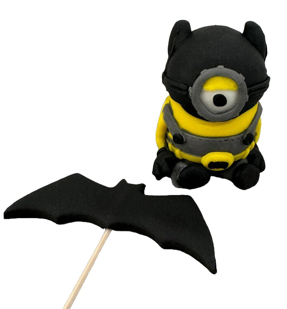 Set 2 decoratiuni comestibile din zahar, Batminion - Nati Shop