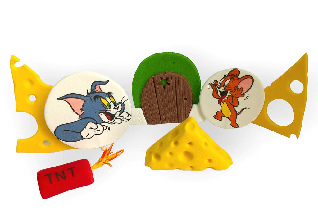 Set 7 decoratiuni comestibile din zahar, Tom&Jerry - Nati Shop